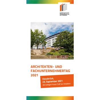 Der Architekten- und Fachunternehmertag 2021 findet in Osnabrück statt. Foto: Gütegemeinschaft Wärmedämmung von Fassaden