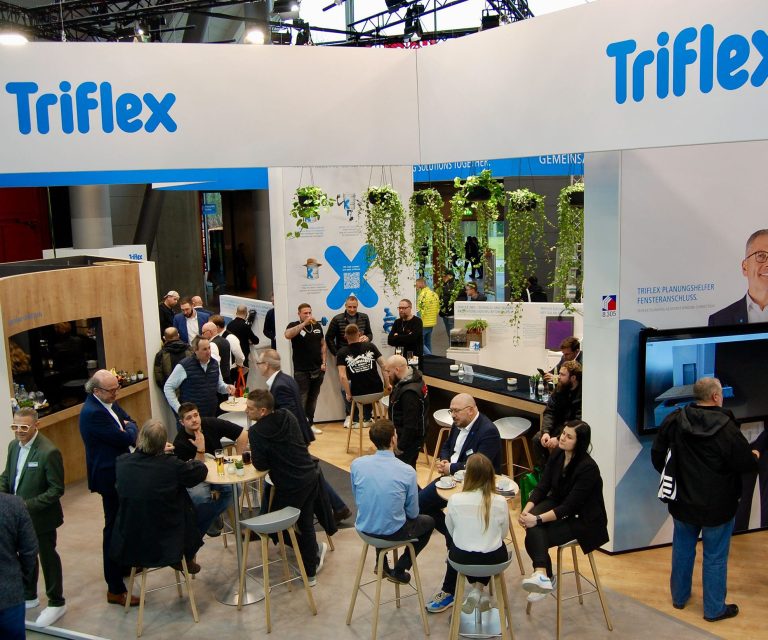 Der Triflex-Stand auf der DACH+HOLZ International 2024 in Stuttgart