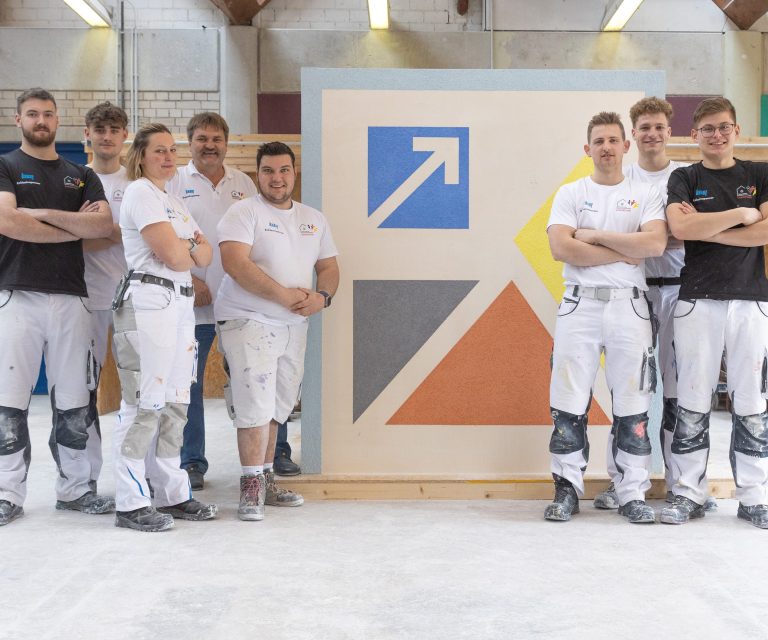 In der Trainingswoche im Komzet Bau in Bühl holte sich das Nationalteam der Stuckateure den Feinschliff für die WM-Qualifikation